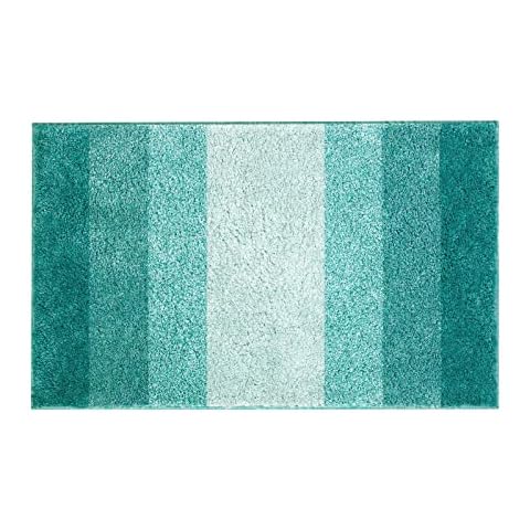 LOHAS Home Nonslip Bathroom Rug Mat, 80x50cm, Absorbent Rectangle Bathmat, Machine Washable Dry Fast, for Tub, Shower (Teal) Cover