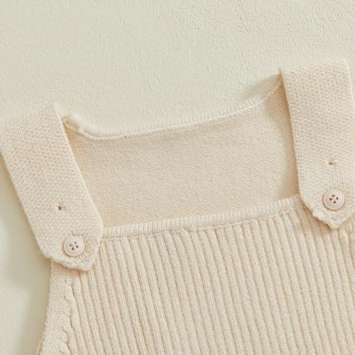 Fall Winter Clothes Infant Baby Girl Boy Sweater Romper Pants Solid Knit Jumpsuit Overall One Piece Outfit4