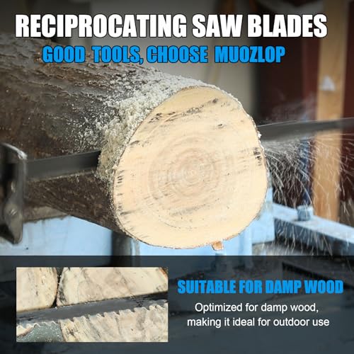Image of 5 Pack 15 inch Reciprocating Saw Blades Set,3 TPI High Carbon Saw Blades, Saw Blades with Organizer Case (5, 3T /380mm)
