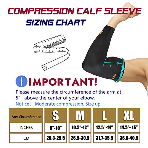 Thx4COPPER Elbow Compression Sleeve(1 Pair) - #1 Copper Infused Support –Guaranteed Recovery Copper Elbow Brace-Idea for Workouts, Sports, Golfers, Tennis Elbow, Arthritis, Tendonitis-X-Large
