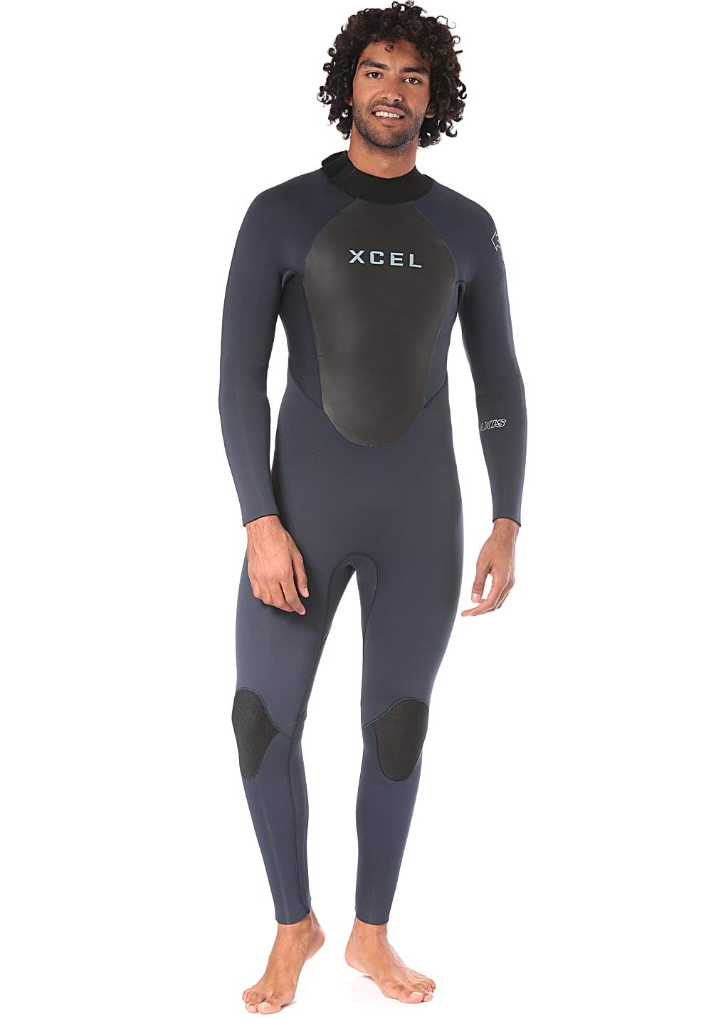 XCELMens 5/4mm Axis Back Zip Fullsuit Fall 2018, Black, Small