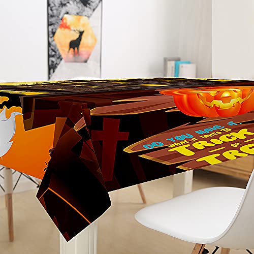 Morbuy Halloween Stampa Tovaglia Rettangolare