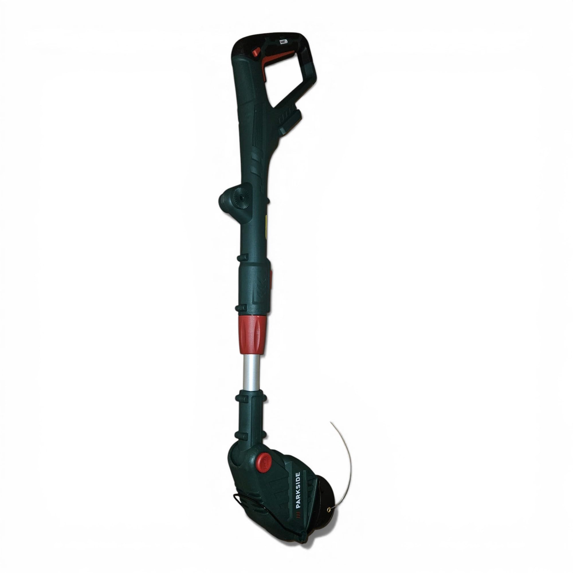 Parkside Desbrozadora Inalámbrica PRTA 20-Li con Cabezal Giratorio, 2 Bobinas de Hilo, 25 cm de Ancho de Corte, 8500 RPM, 1.907 kg, Negro, Plateado, Verde, Rojo, Sin Batería, 20V