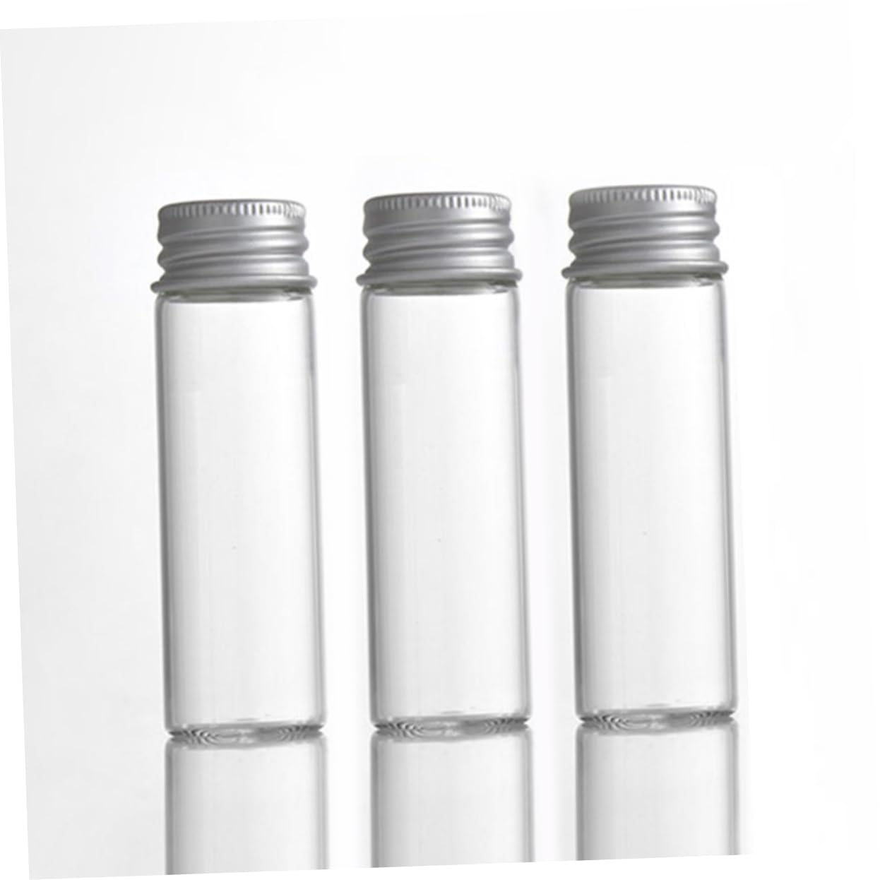 iplusmile 30piezas de Muestra de Ensayo de Laboratorio Pequeños Tapa de Rosca de Frascos de Muestra para Almacenar Hierbas Transparentes