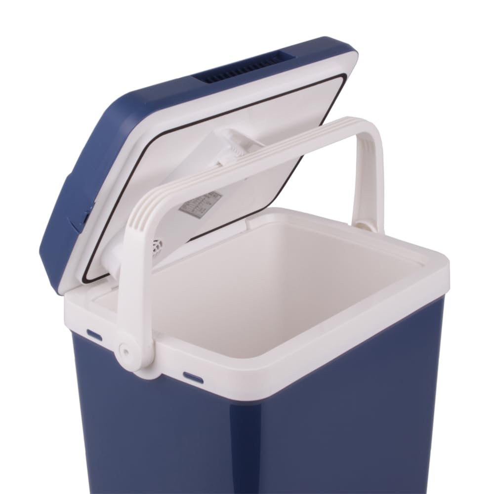 Lodówka kempingowa, 32 l, 12 V, 230 V, termoelektryczna lodówka podróżna (niebieska)