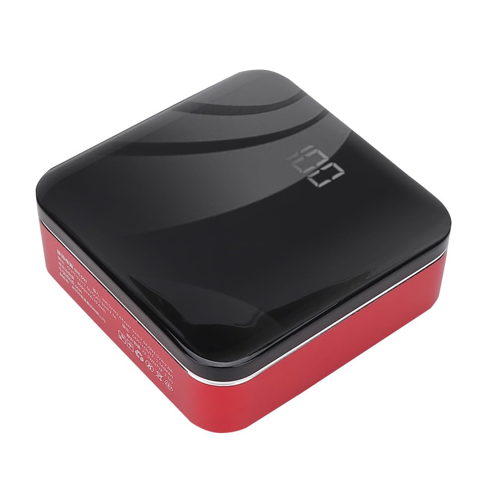 8000mAh Power Bank con Pantalla LED, Rojo (Rojo)
