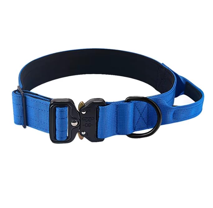 Tactical Dog Collar, Dog Collar Large, Medium, Extra Large, Adjustable Nylon K9, Heavy Duty Collar with Handle