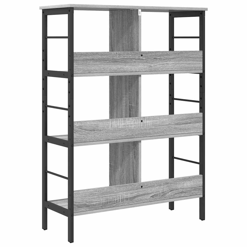 Generisch Bücherregal Graues Sonoma 82 x 32 x 112 cm Holzwerkstoff,Möbel,Regalsysteme,Bücherregale Bücherschränke-883991