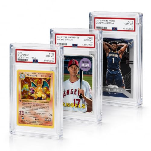 Image of PSA Slab Display Case 3 Pack, Thick Acrylic Case for PSA & CGC Graded Cards