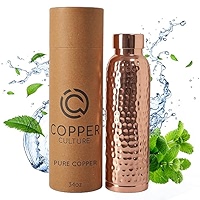 Amazon.com: 100% Pure Copper Water Bottle for Drinking Water – 34