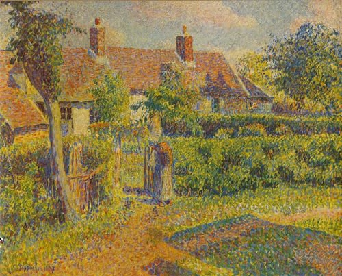 Tableau Toile Pissarro le Cottage pour sublimer un mur blanc vide