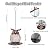 QZLOHOM Bird Feeder for Outdoor, Squirrel Proof Metal Wild Bird Feeder Decoration for Hanging Outside Garden Yard, Cute Cat-Shaped