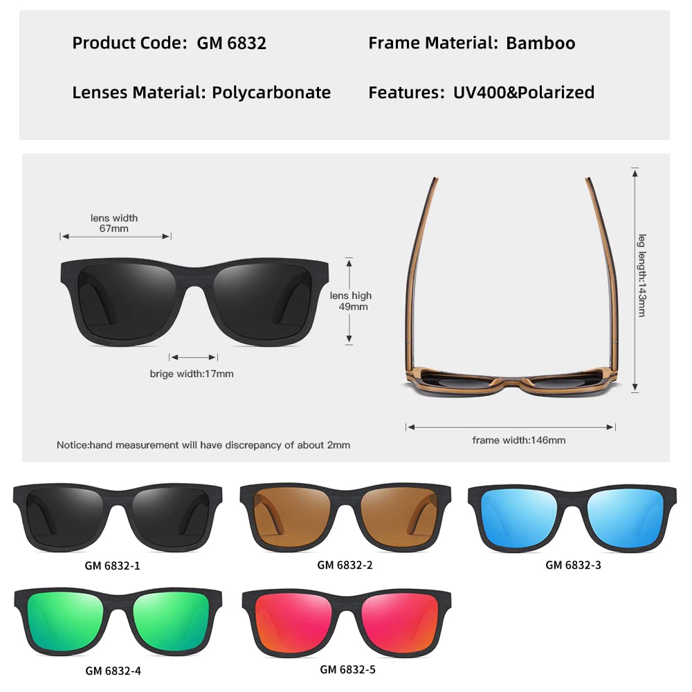 Natürliche Holz-Sonnenbrille für Herren, polarisierte Sonnenbrille, Vollrahmen, Holzschattierungen, Brille, handgefertigt für