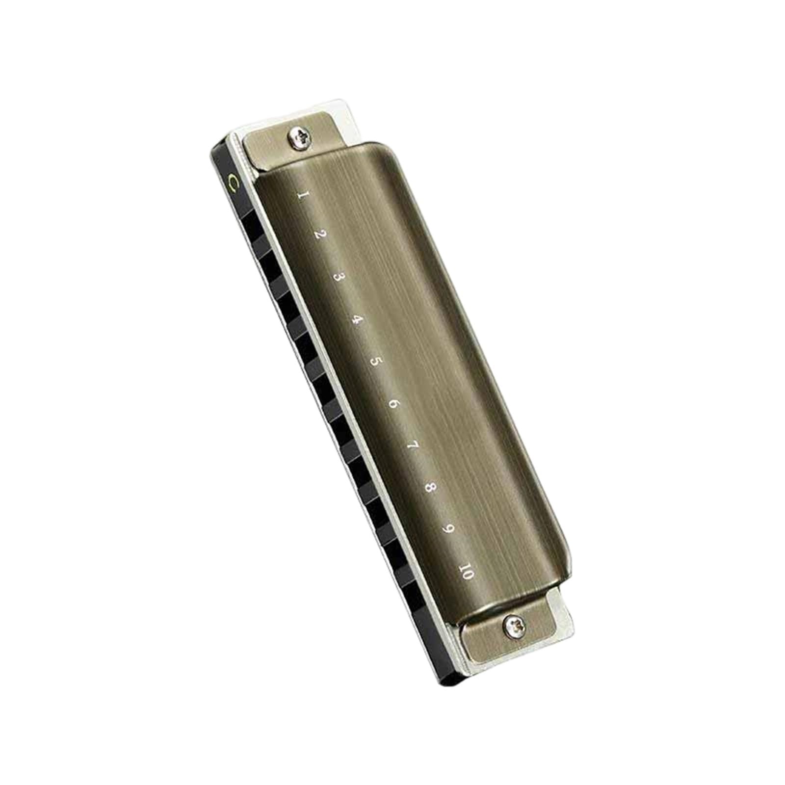 Armonica Armonica Blues A 10 Fori In Do Con Custodia Scala Diatonica Adatta A Musicisti Professionisti E Principianti(3/4)