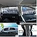 2pcs Car Side Window UV Protection Curtain Sun Shade Vehicle Slidable Retractable Window Shield for Sedan SUV