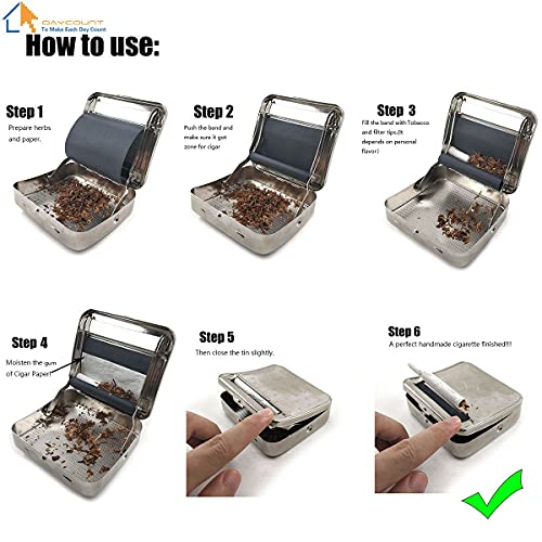 Metal Automatic Cigarette Smoking Rolling Machine Roller 70mm (Random Pattern) - Image 3