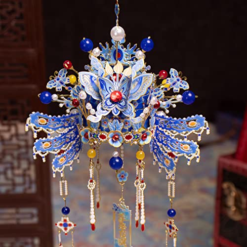 Mu Diy Metal 3D Puzzles Model Kits Phoenix Coronet Series B Honghu, Chinese Culture Miniature Building Puzzle Diy Sets,Xmas And Bridal Wedding Gift #TOP6