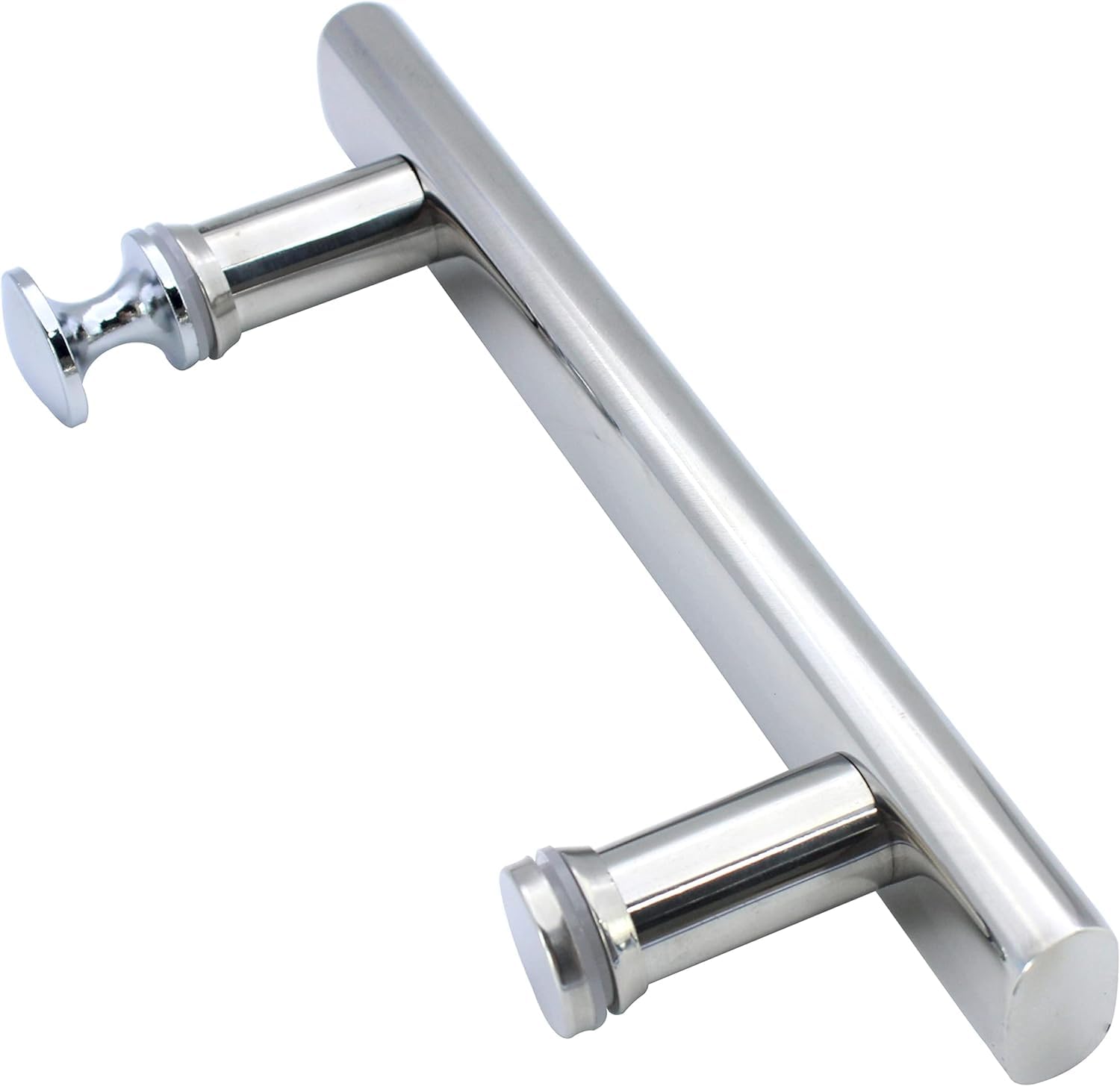Cokritsm Shower Door Handle 145mm Hole to Hole, Stainless Steel Shower Door Pull Handle Parts Replacement Glass Door Handle knob Silver - Image 3