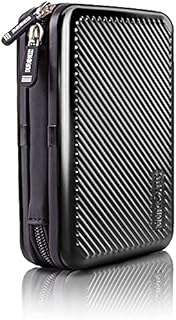 Duronic Hard Drive Case HDC3 /BK | BLACK | Portable ALUMINIUM Storage Pouch for External Hardrive & Cables | Lightweight & Protective |Suitable for Western, Toshiba, Buffalo, Hitachi, Seagate, Samsung