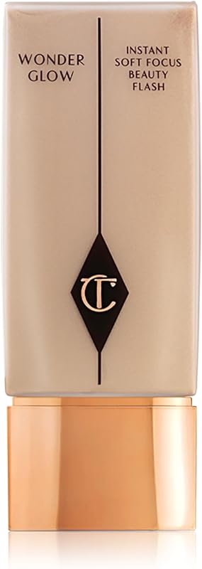 Charlotte Tilbury Wonderglow Face Primer - Soft-Focus, Illuminating Dewy Primer to Hydrate & Blur the Look of Imperfections, Fine Lines & Wrinkles - Infused with Hyaluronic Acid & Rosehip Oil