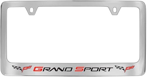 Miniatura 3 de License Frame Inc. Chevrolet Corvette C6 Grand Sport - Marco de matrícula metálico (cromado y ancho)