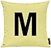 Shirtinstyle Funda de Cojín para Seleccionar! Cojín Motivo Estilo de Letra M Letras Signos - Verde Lima, 40x40cm
