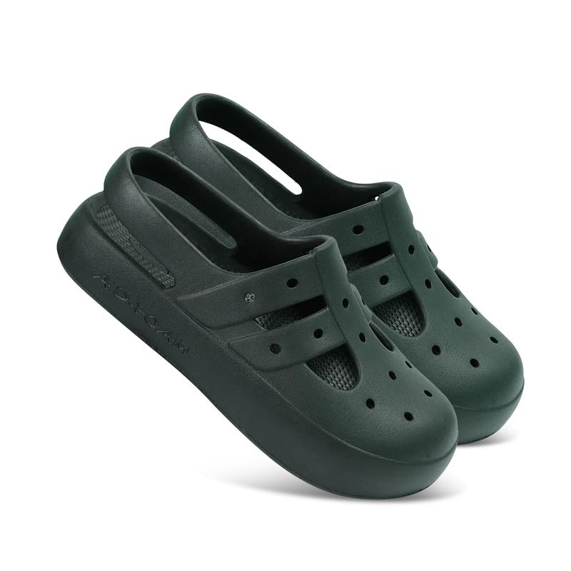 AD-FOAM Eva Material Clogs for Women Ergonomic Support & Cushioned Footbeds | Breathable Material | No Heel (7_Olive) (B0D1V3X461) Amazon Price History, Amazon Price Tracker