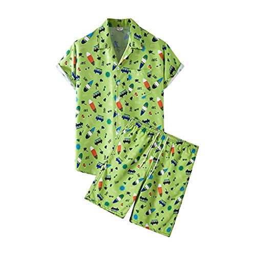 Costume de plage pour hommes YangRy tenue complète été verte en XXL