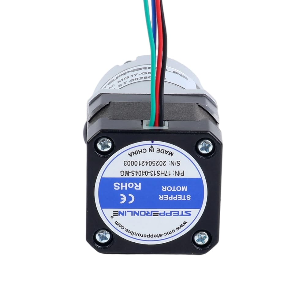 STEPPERONLINE Nema 17 Schrittmotor L=34mm Getriebeübersetzung 10:1 MG Serie Planetengetriebe
