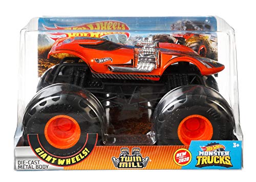 Hot Wheels- Monster Trucks Twin Mill, coche de juguete +3 años (Mattel GJG70)