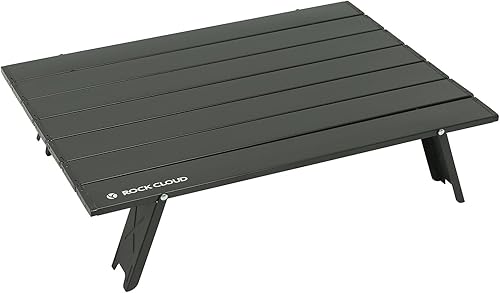 ROCK CLOUD Mesa de playa portátil tamaño aluminio grande ultraligero mini mesa de camping plegable