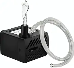 Motor Bomba Submersa Aquário Fontes Bebedouro Pet Água Bivolt + Mangueira 100cm