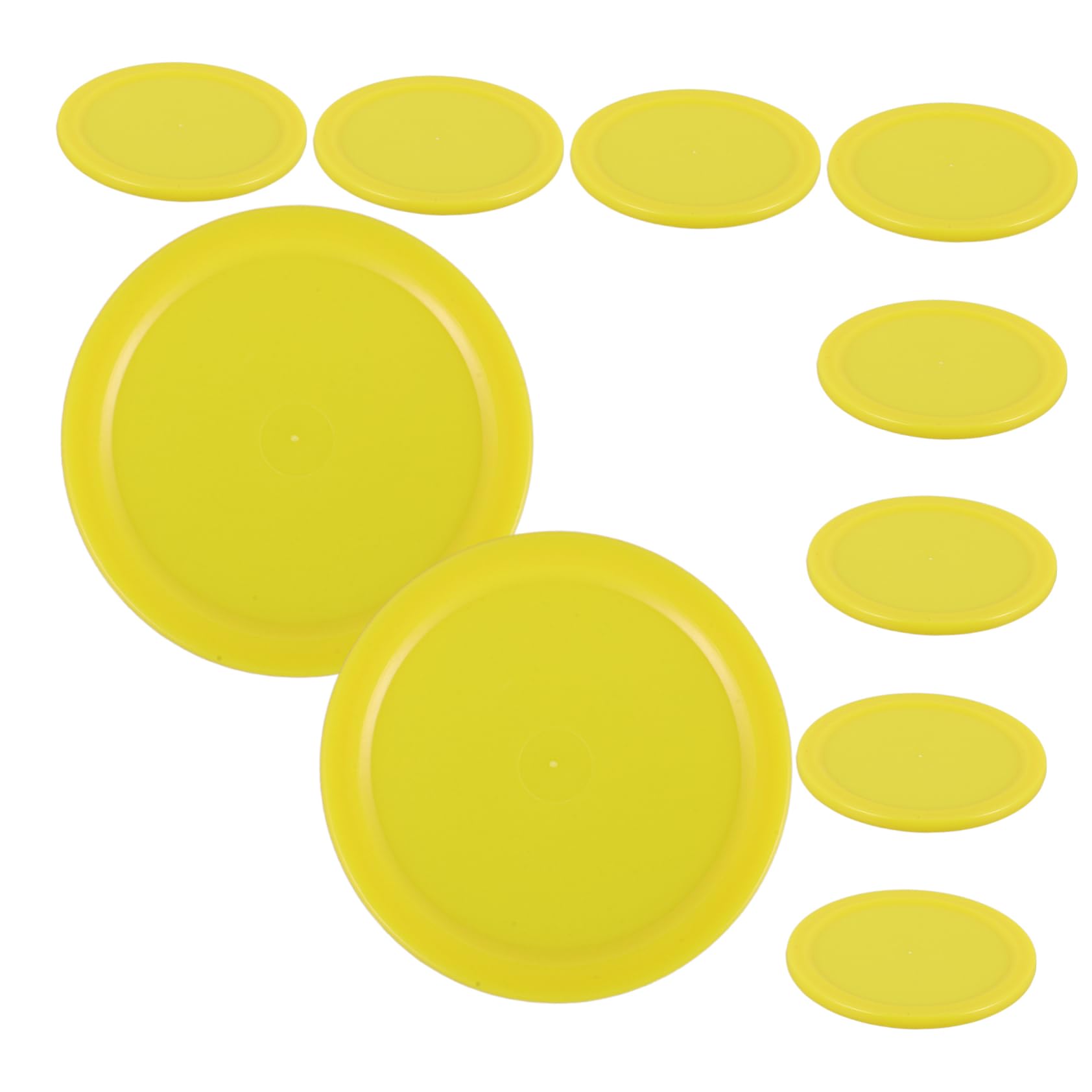 Toddmomy 2sets 10pcs Durable Desktop Ice Hockey Lightweight Plastic Hockey for Tables Replacement for Play 10pcs*2