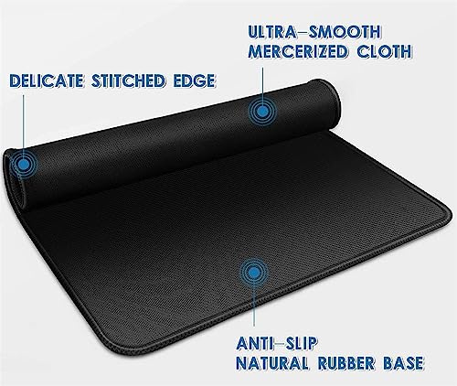 Image of LL-COEUR XXL Black Mouse Pad Gaming Keyboard Mat Laptop Office Desk Mat (1200 x 600 x 3 mm)