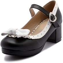 ELFY Women's Cute Lolita Cosplay Shoes Bow