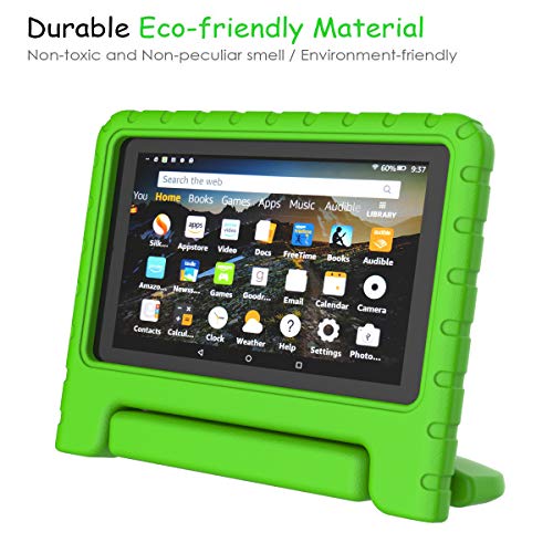 All-New Fire 7 2019 Case - Ltrop Kids Case For Fire 7 Tablet 9Th Generation 2019 (7" Display), Portable Shock Proof Light Weight Fire 7 2019 Tablet Case For Kids - Green #TOP2