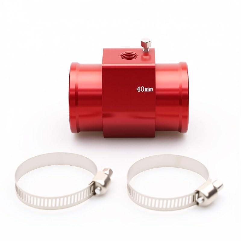 Adaptador de Sensor de Temperatura para Mangueira do Radiador MINGABC 1/8" NPT Vermelho – 40 mm