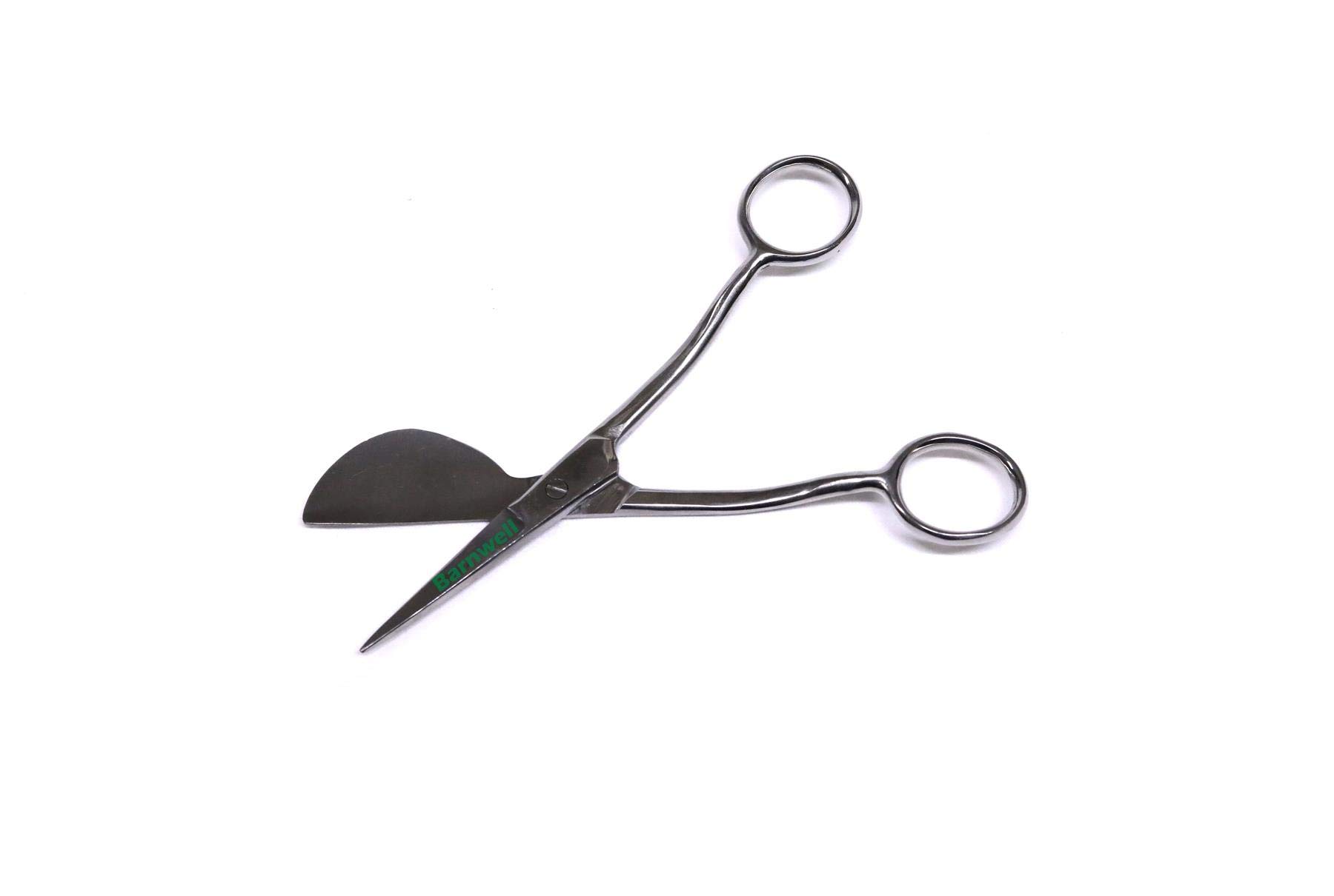 Barnwell Silver 7" Carpet Napping Duckbill Shears Scissors Handle Fitting Tool