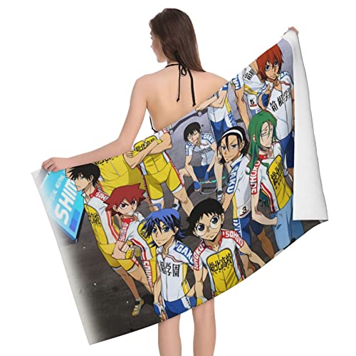 弱虫ペダル 高級カップル用入浴タオル、大型の吸水速乾バスタオル、おしゃれな男女兼用ビッグタオル80 X 130 Cm。