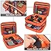Travel Case Bag Compatible with Klein Tools ET310 AC Circuit Breaker, RT250 GFCI Outlet Tester Set, Home Test Kit Storage Cover for Digital Multimeter, Clamp Meter and More (Orange)