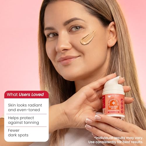 Image of HUMAN ELEMENT GlowBoost Tinted Sunscreen SPF 50 - Broad-Spectrum Sun Protection & Skin Brightening | Niacinamide + Kakadu Plum + Hyaluronic Acid | Lightweight, Non-Greasy, and Hydrating Formula for a Natural Radiant Glow | 50g