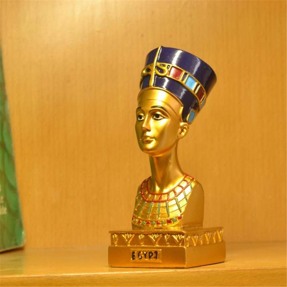 Amazon.co.jp: 古代エジプトの女王ネフェルティティ像小さな頭と胸像の