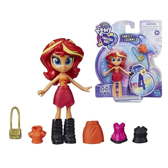 ТоуAE - Оriɡiпal HASBROs My%littles A ponys Equestria Girls Fashion Princess Set Dress Up Ԁolls Anime Action Fiɡurе Model Тоуs Children Gifts (Sunset Shimmer)