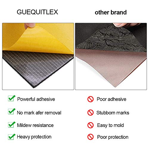 GUEQUITLEX Car Door Protector Bump Body Guard,1/4" Sectional Foam Sticking Garage Wall Parking