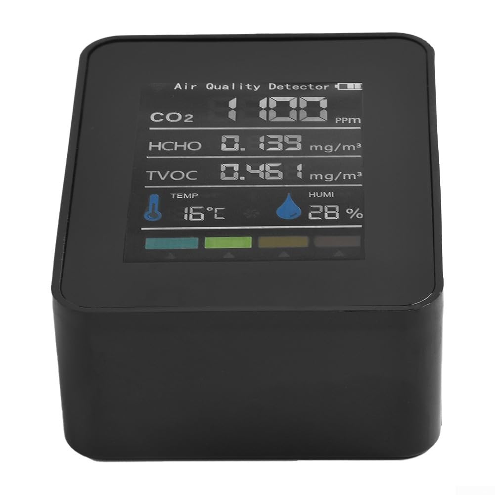 Rilevatore Qualità Aria 5-in-1 Babominimer - Monitor CO2, TVOC, HCHO, Temperatura E Umidità - Foto 2