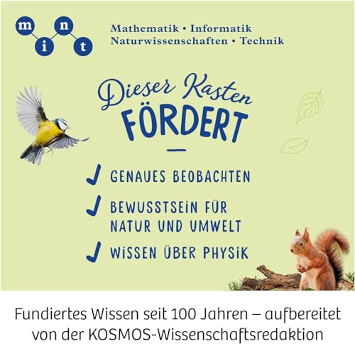 KOSMOS ‎676872 Fernrohr - Entdecke Deine Welt, Linsen-Fernrohr mit 12facher Vergrößerung. Stabiler Okularauszug aus Metall. Für Kinder ab 8 Jahre mit Tipps zur Anwendung und Beobachtungen
