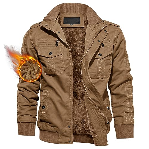 Image of TACVASEN Men's Lightweight Military Cotton Jacket Casual Windbreaker Coat