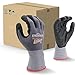 linconson 6 Pack Flexible Spandex Knit With Nitrile Micro-Foam Palm Construction & Mechanics Safety Work Gloves