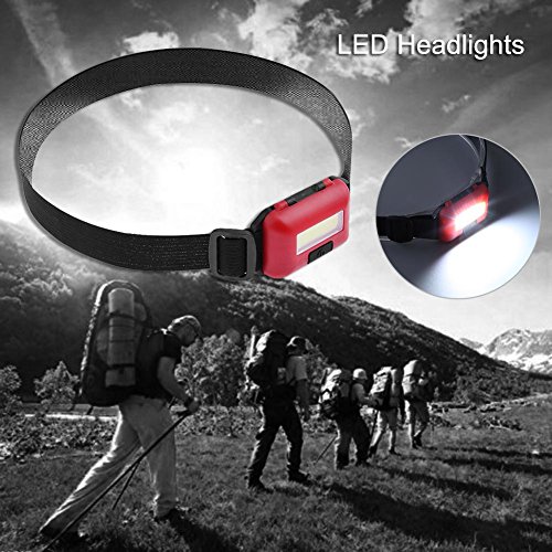 UEB Lampada da Testa 3 Modalità Luce Frontale COB