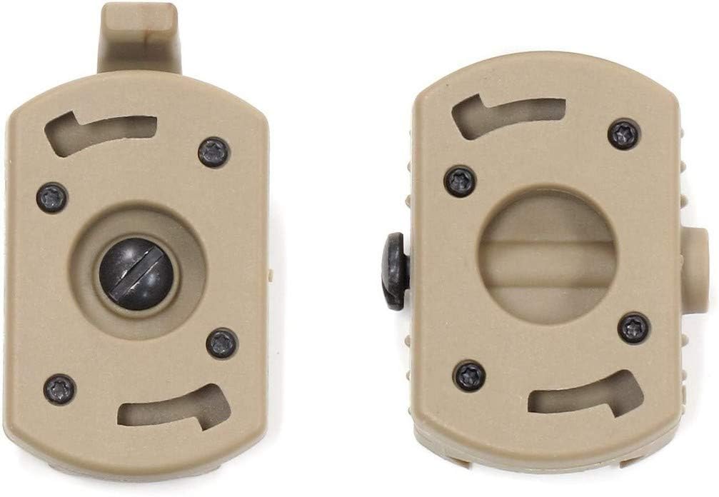 Princeton Tec MPLS Accessory Kit for Older Point or Switch Lamps, IPX4 Water Resistant, Essential for Mounting Lights on Helmets and Hardhats, Tan